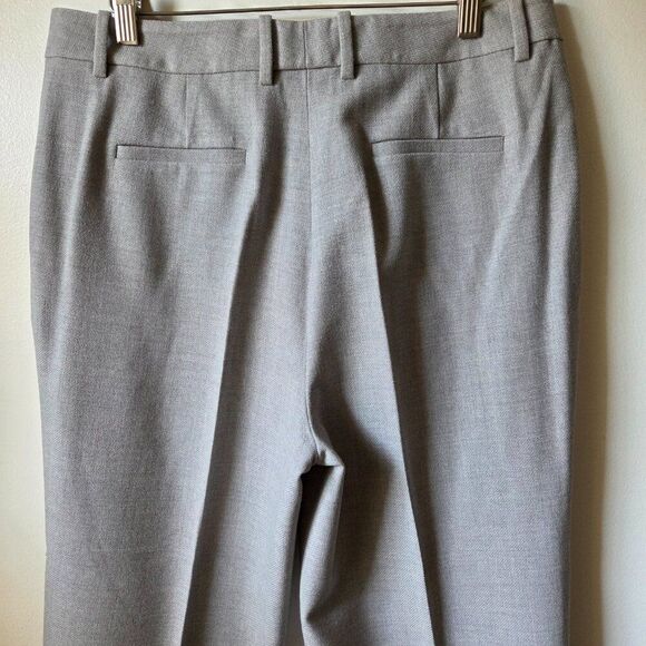 LIKE NEW LAFAYETTE 148 NEW YORK GATES LIGHT GREY WOOL PANTS WOMENS SIZE 10 - Picture 4 of 16